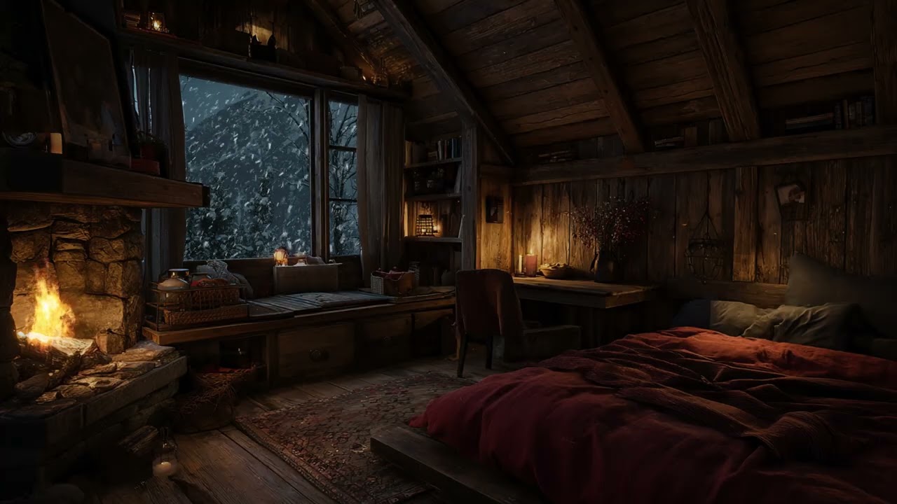 Snowstorm on Christmas Eve – Relaxing Wind Sounds and Blizzard Ambience