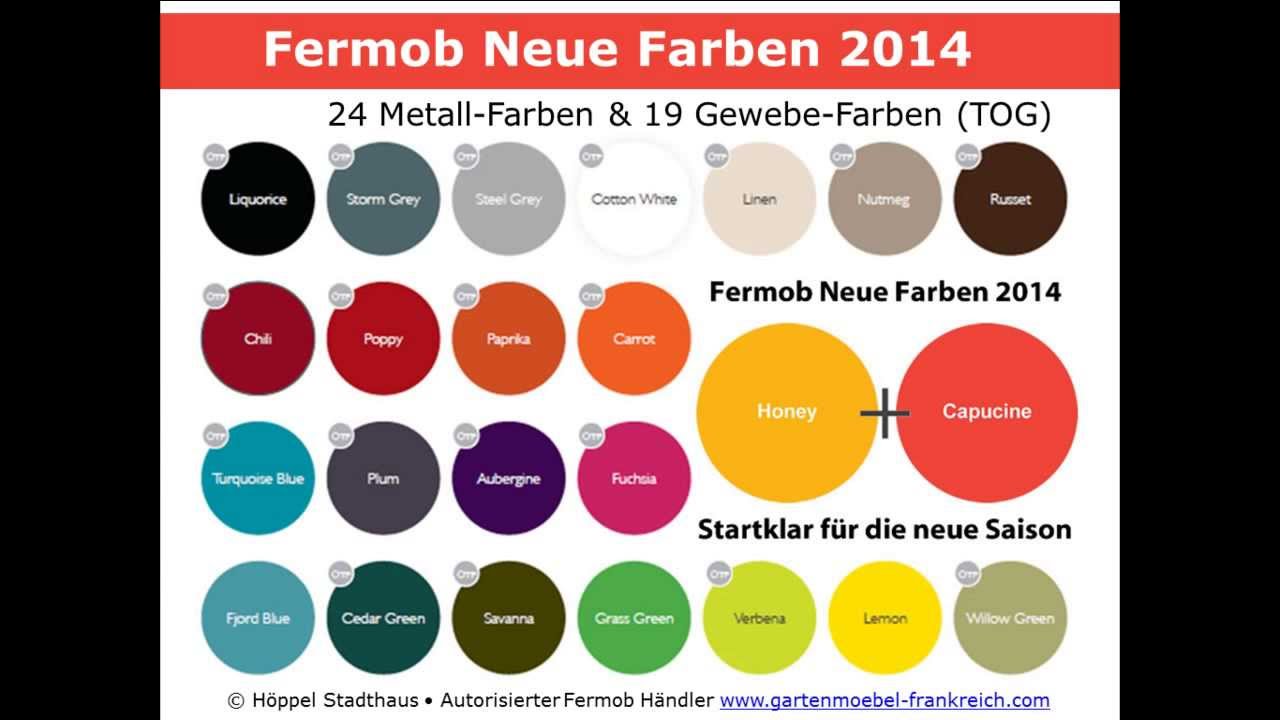 Fermob Neue Farben 2014