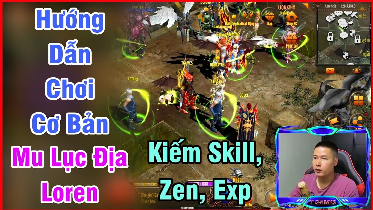 Hướng Dẫn Chơi MU Lục Địa Loren Cơ Bản Cho Người Mới | MU Mobile Giống PC Mới Nhất