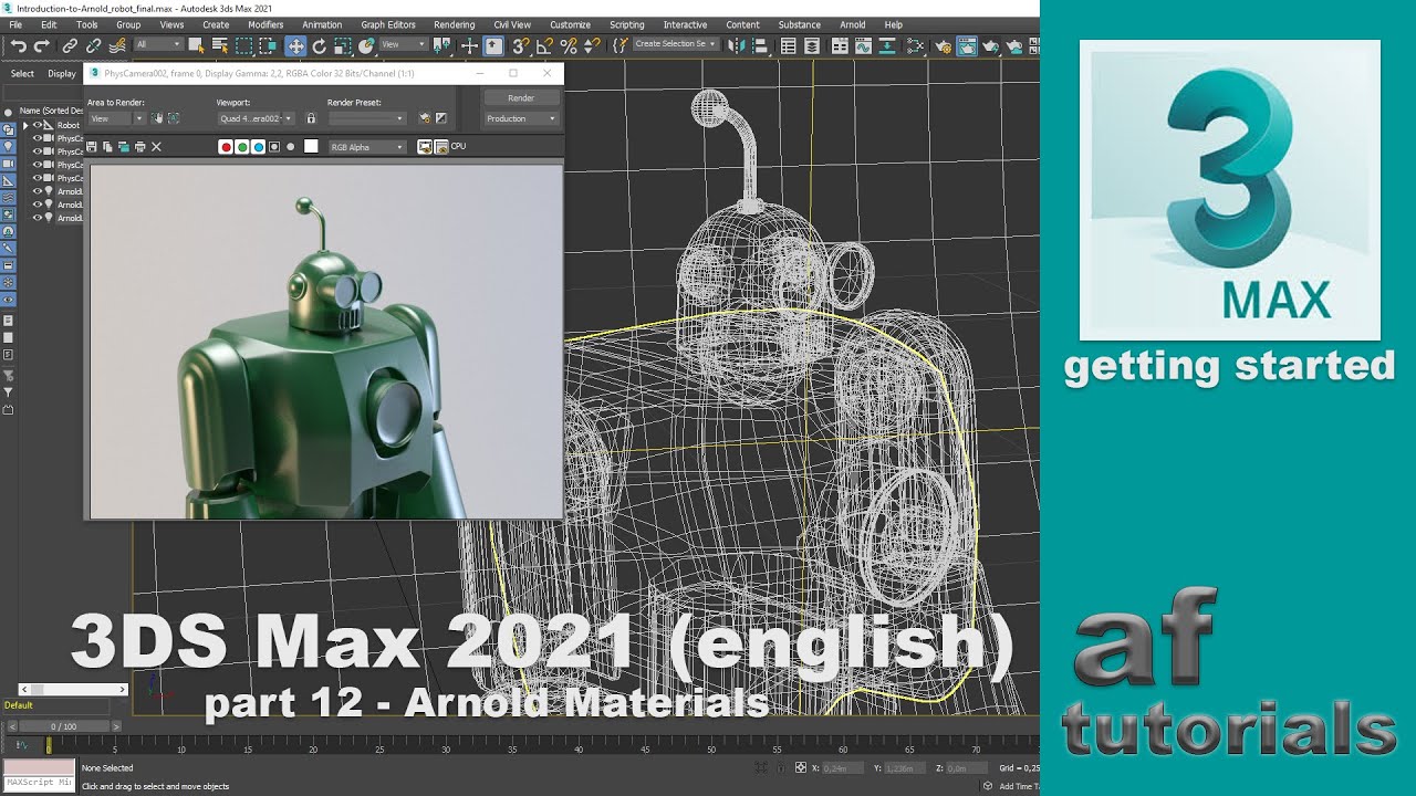 Arnold Materials - Getting started in 3DS Max (part 12)