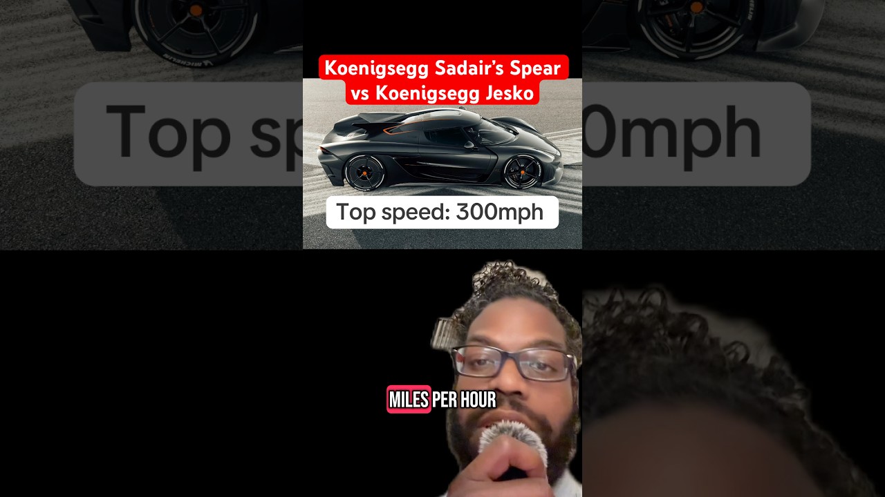 The 3 MAIN differences between the Sadair&rsquo;s Spear and Jesko #koenigsegg #sadairsspear #jesko