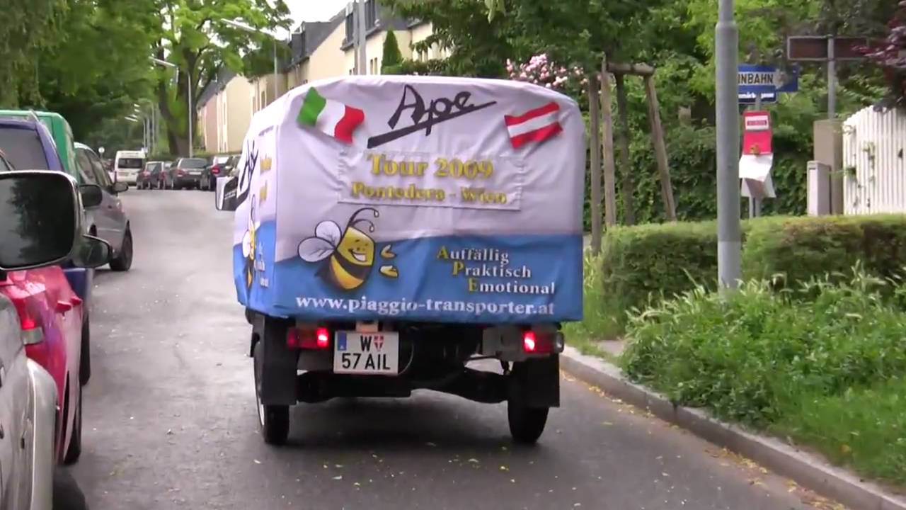 Testfahrt mit einer Ape TM