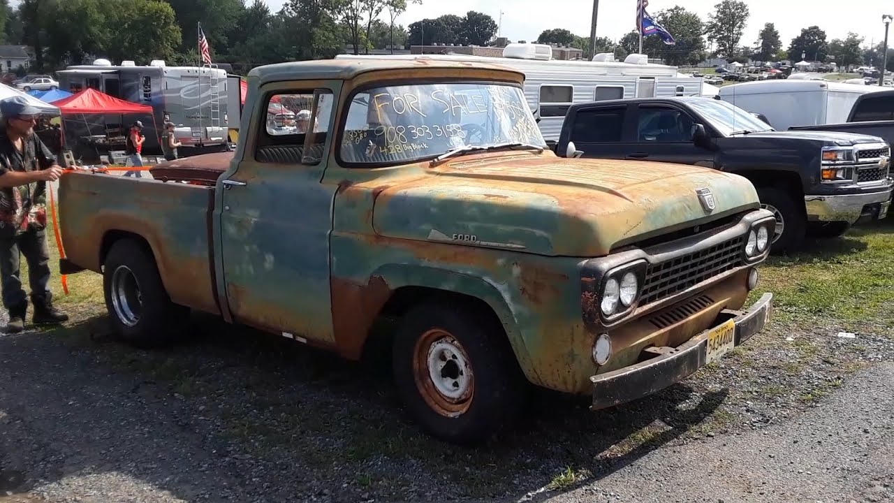 1958 Ford F100 Pickup With A 428 A Swap Meet Find At the 2020 Ford Nationals Carlisle