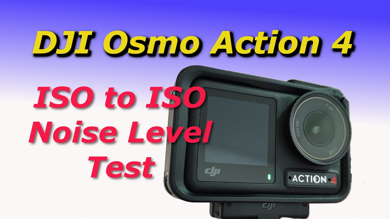 DJI Osmo Action 4 - ISO by ISO Low light noise level test and review after our dead pixel encounter.