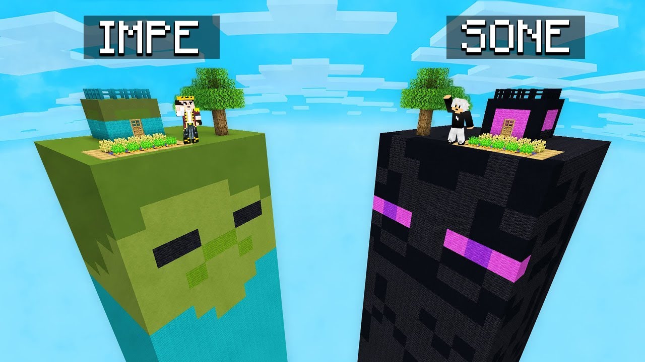 ONAJ KO OSTANE NA MINECRAFT CHUNKU POBJEĐUJE!! 😮 (ZOMBIE VS ENDERMAN)