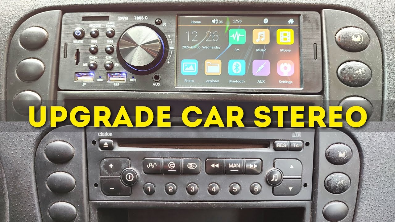 How to upgrade stereo multimedia on your car 1 DIN