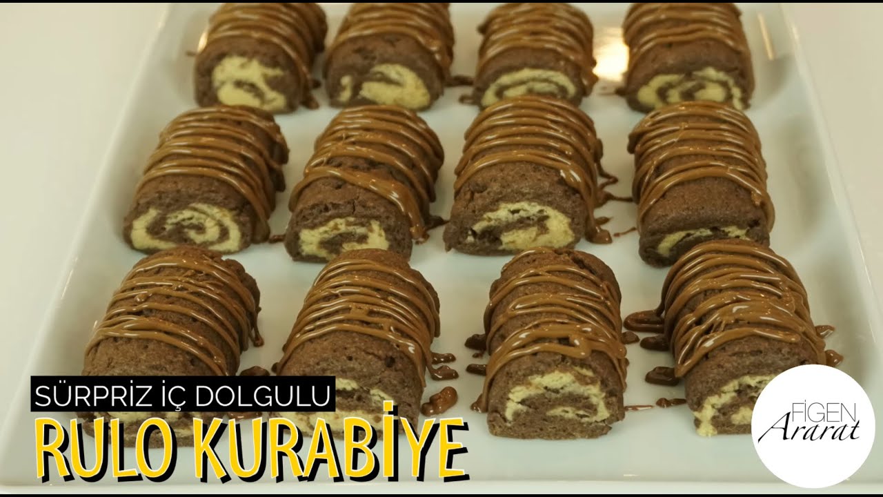 İçinde ne olduğunu herkes merak ediyor! Sürpriz iç dolgulu rulo kurabiye/Figen Ararat