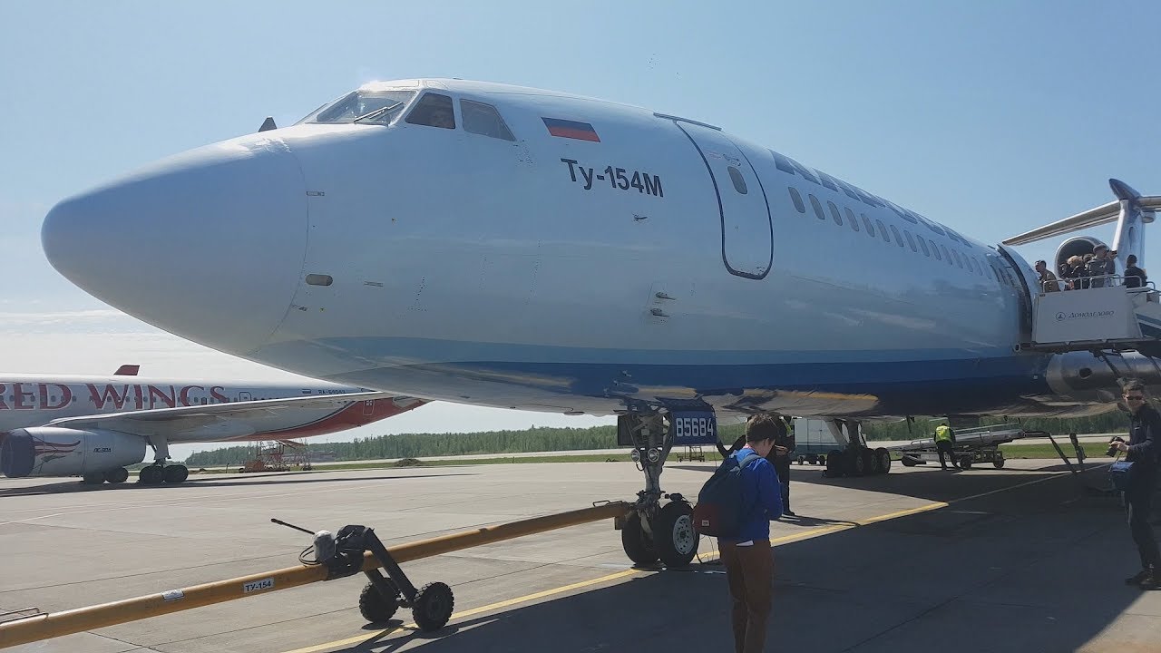 Полет на самолете Ту-154 Москва-Сочи 