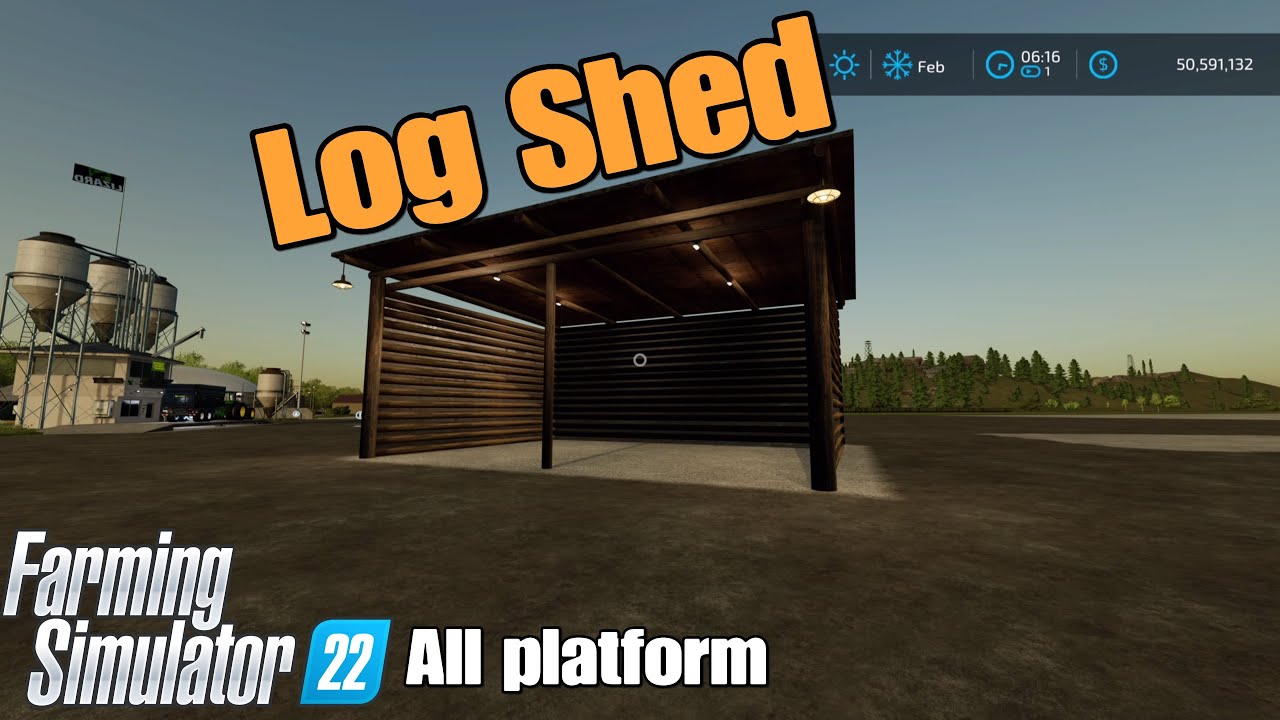 Log Shed  / FS22 mod fo rall platforms
