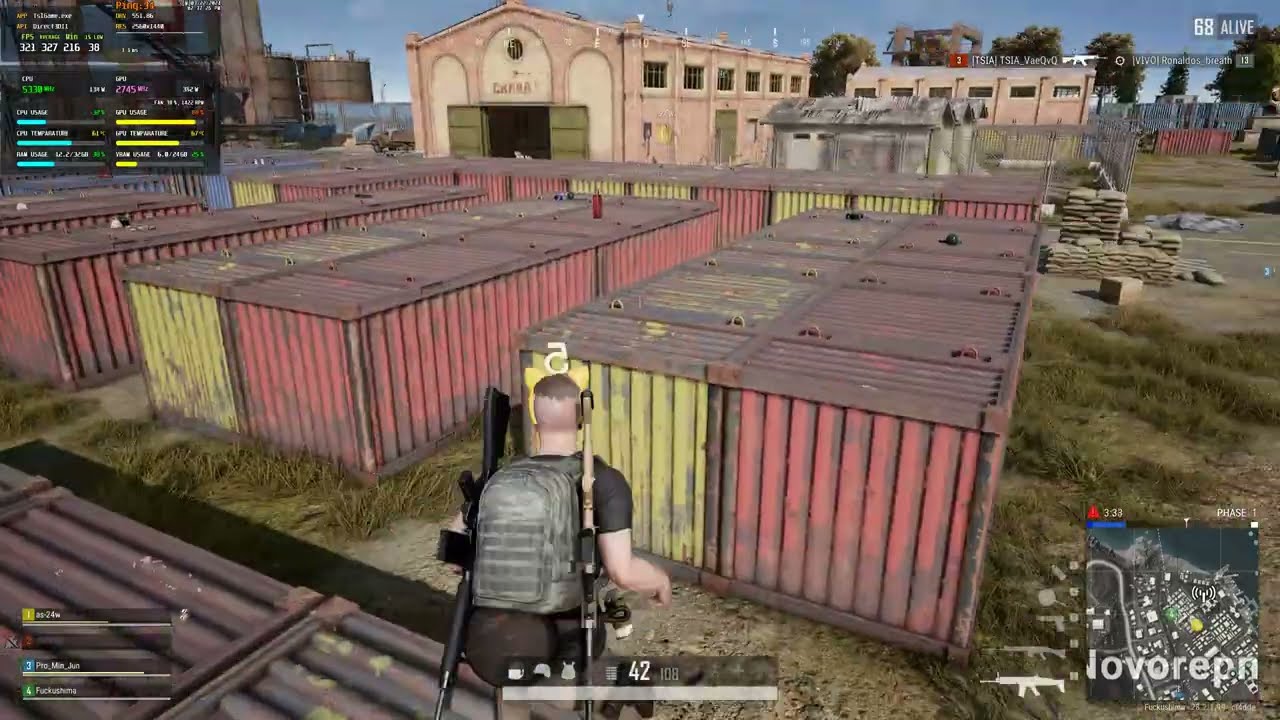PUBG i7-14700 / RTX 4090 / 32GB(OC) Ultra 1440p