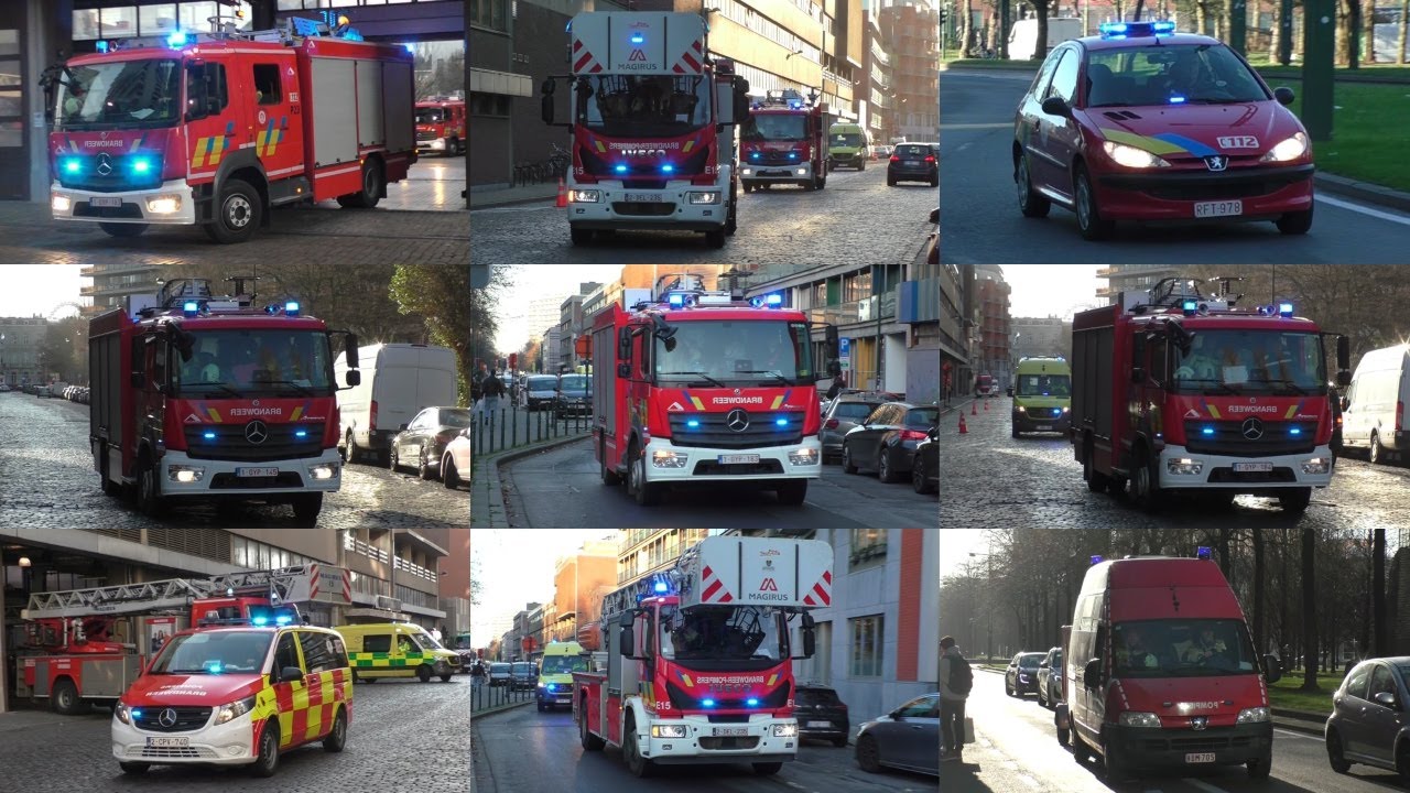 [NIEUWE/ ALARM] Veel Brandweer met spoed in Brussel/ Plusieurs Départs Pompiers Bruxelles!