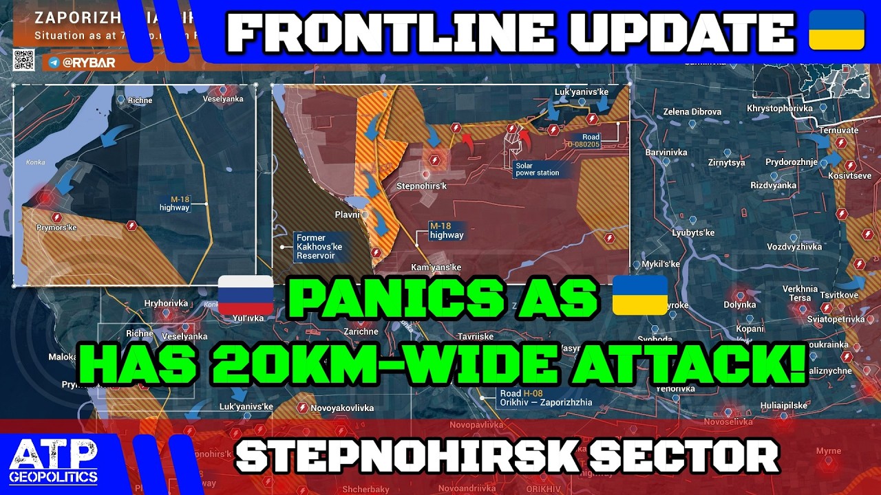 20km-Wide 🇺🇦 Stepnohirsk Attack Panics 🇷🇺 | Ukr. War (20260216) Stepnohirsk Sector Mapping Update