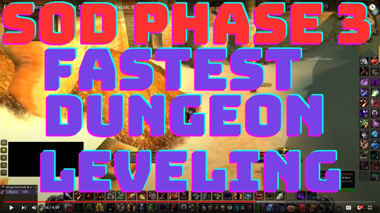 Fastest Leveling Dungeons For Sod Phase 3 | Classic WoW (SoD)