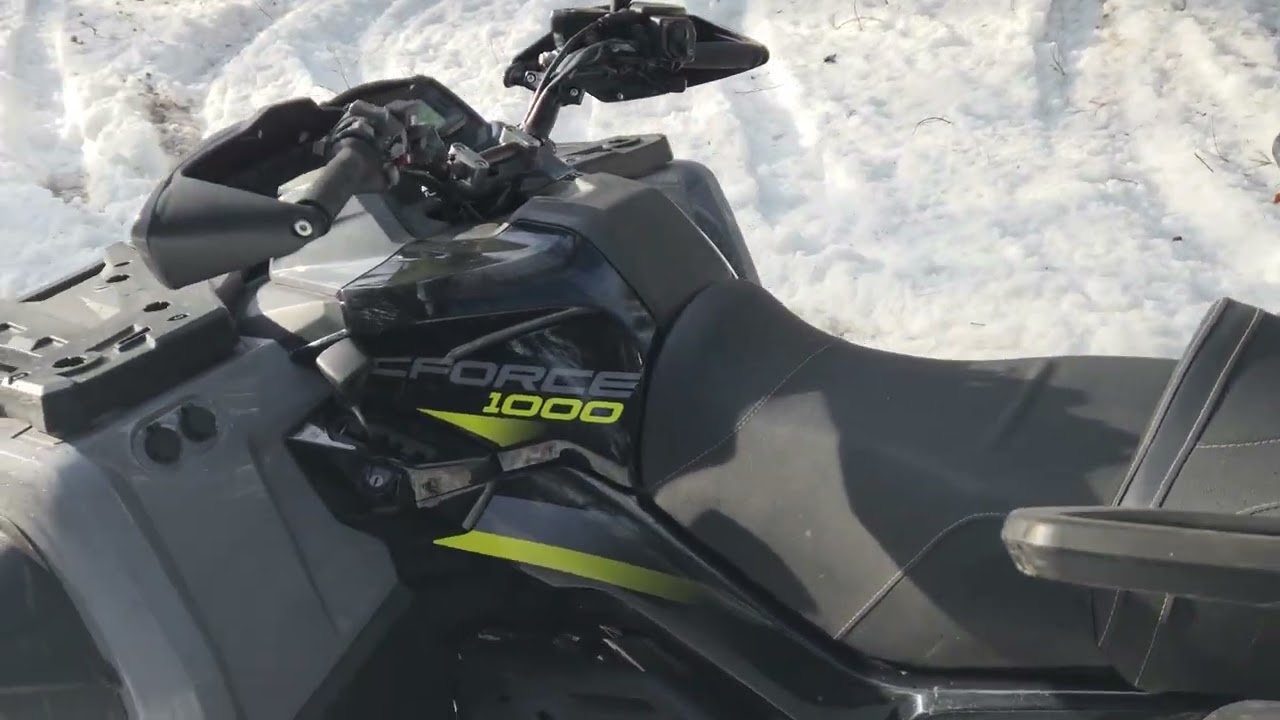 2022 cfmoto cforce  1000 little bit of snow  fun