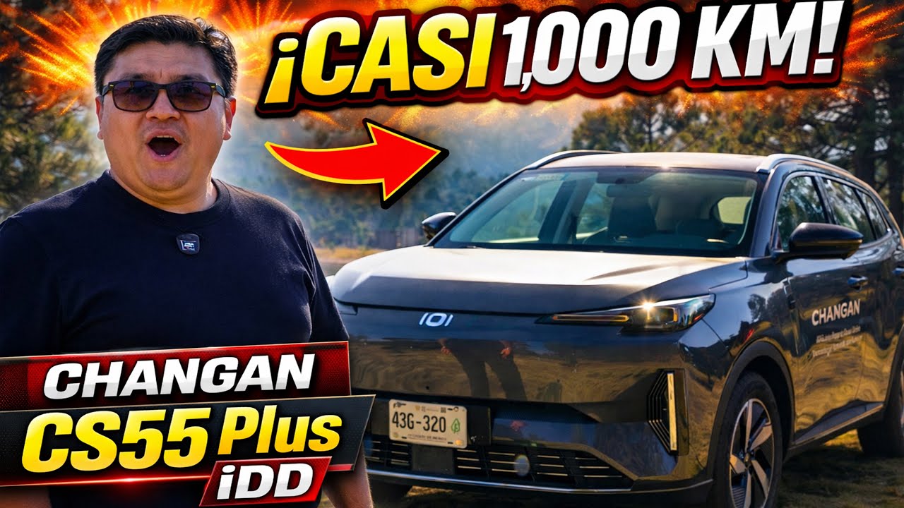 ¡Esta Changan me sacó casi 1000KM en prueba real! ¡CS55 PLUSS IDD!