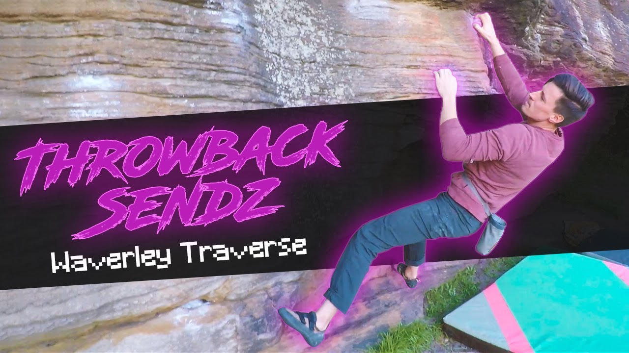 Bouldering: The Waverley Traverse (V4) at Queens Park, Sydney