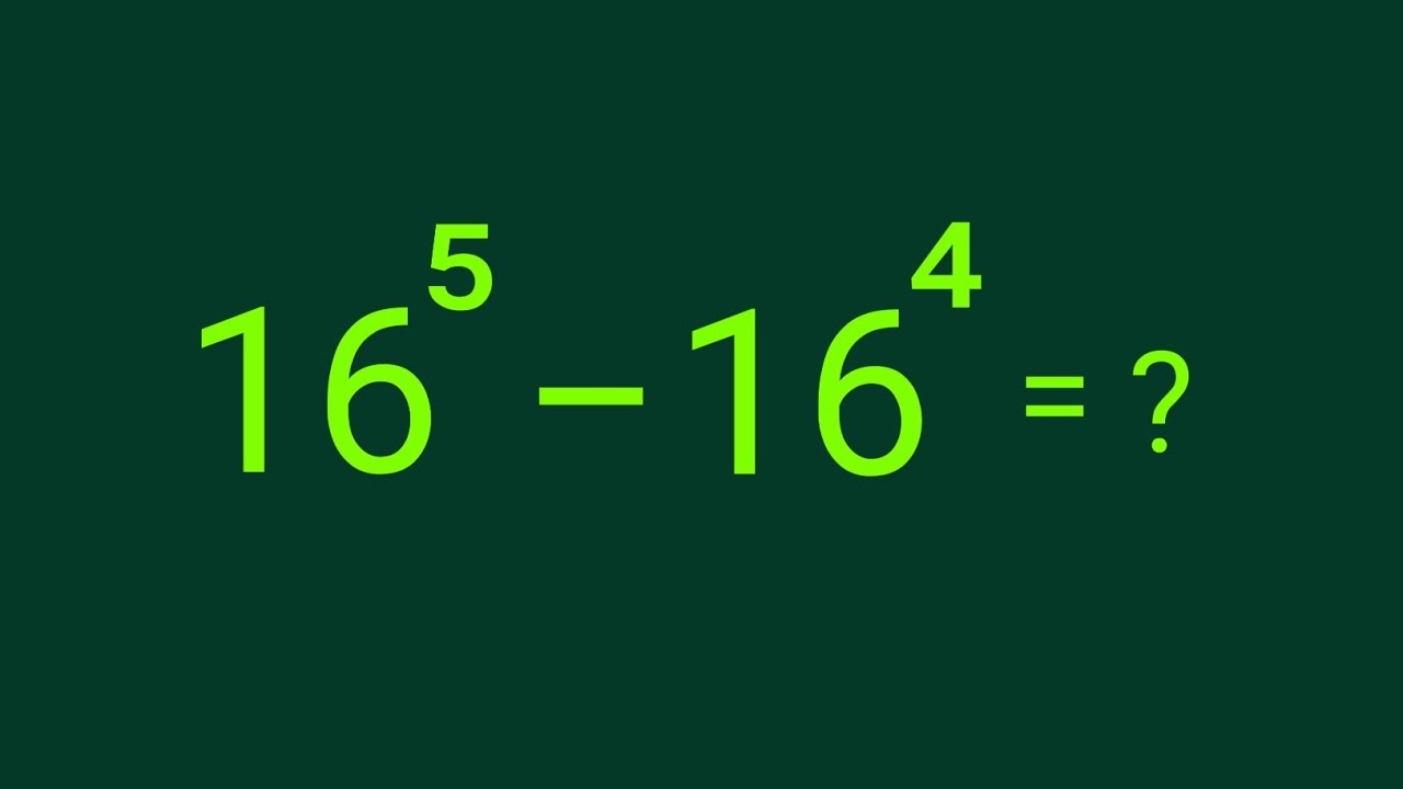 16^5 - 16^4 = ?