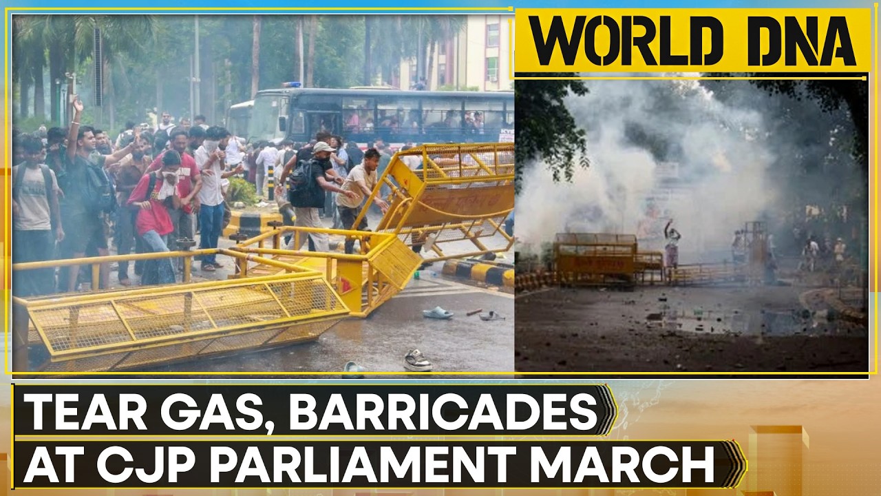 CJP Protest Chaos: Barricades Broken, Stones Pelt on Police | World DNA  | World DNA