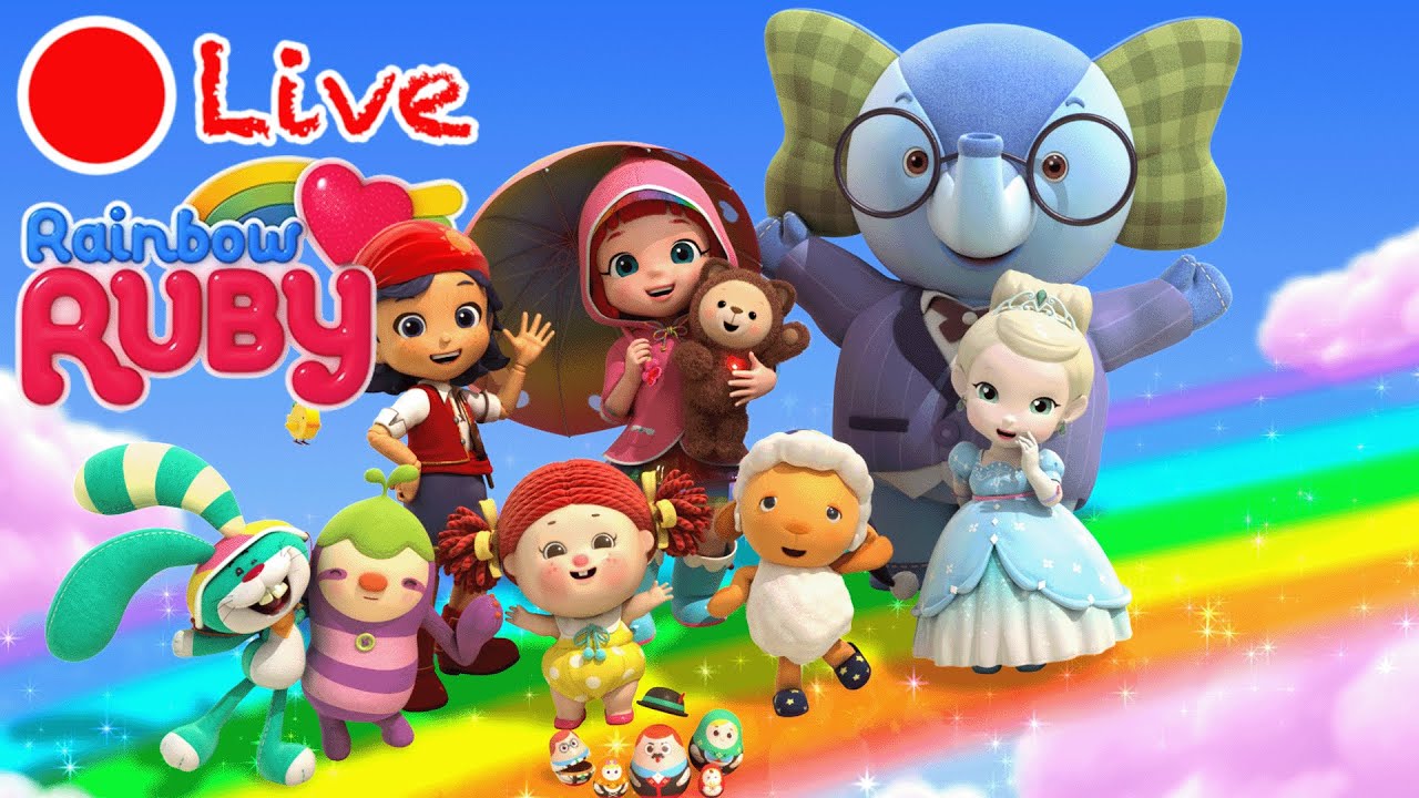 RAINBOW RUBY LIVE STREAM! 🔴  Cartoons for Kids