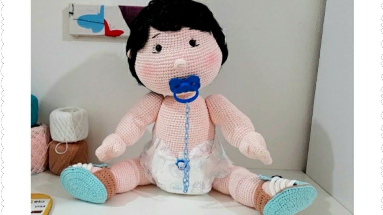 Amigurumi Bebê Júnior, início do corpinho