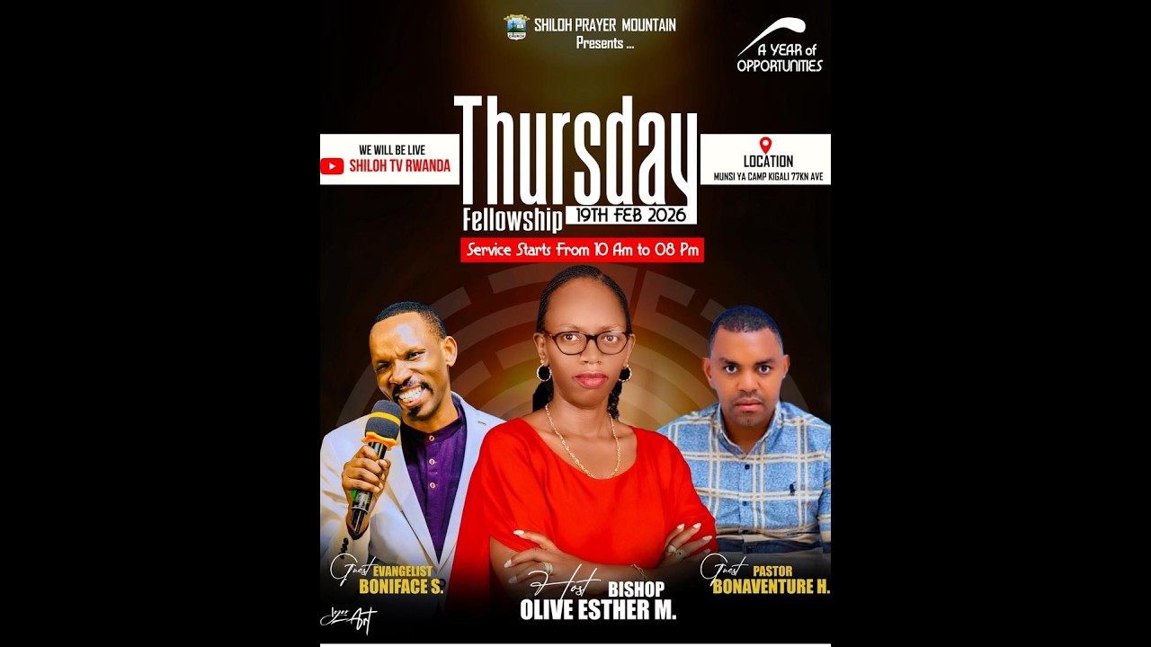 🔴LIVE: THURSDAY FELLOWSHIP WITH BISHOP OLIVE ESTHER MUREKATETE// 18 -02- 2026