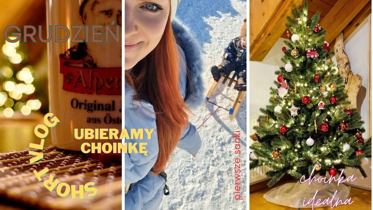 VLOGMAS po mojemu, UBIERAMY CHOINKĘ🎄, pierwsze sanki🥹MAGICZNA zima w Schwarzwaldzie❄️