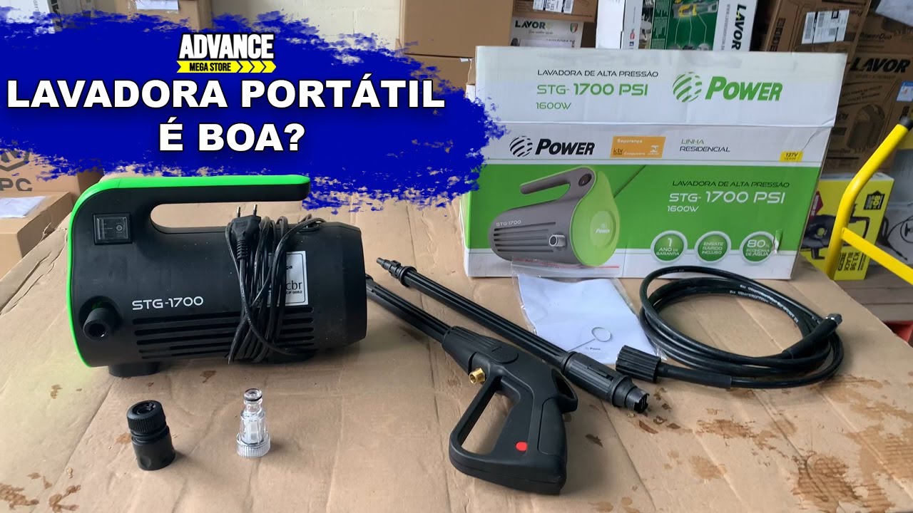 Lavadora de Alta pressao POWER STG  1700 psi 1600w | ADVANCE MEGA STORE