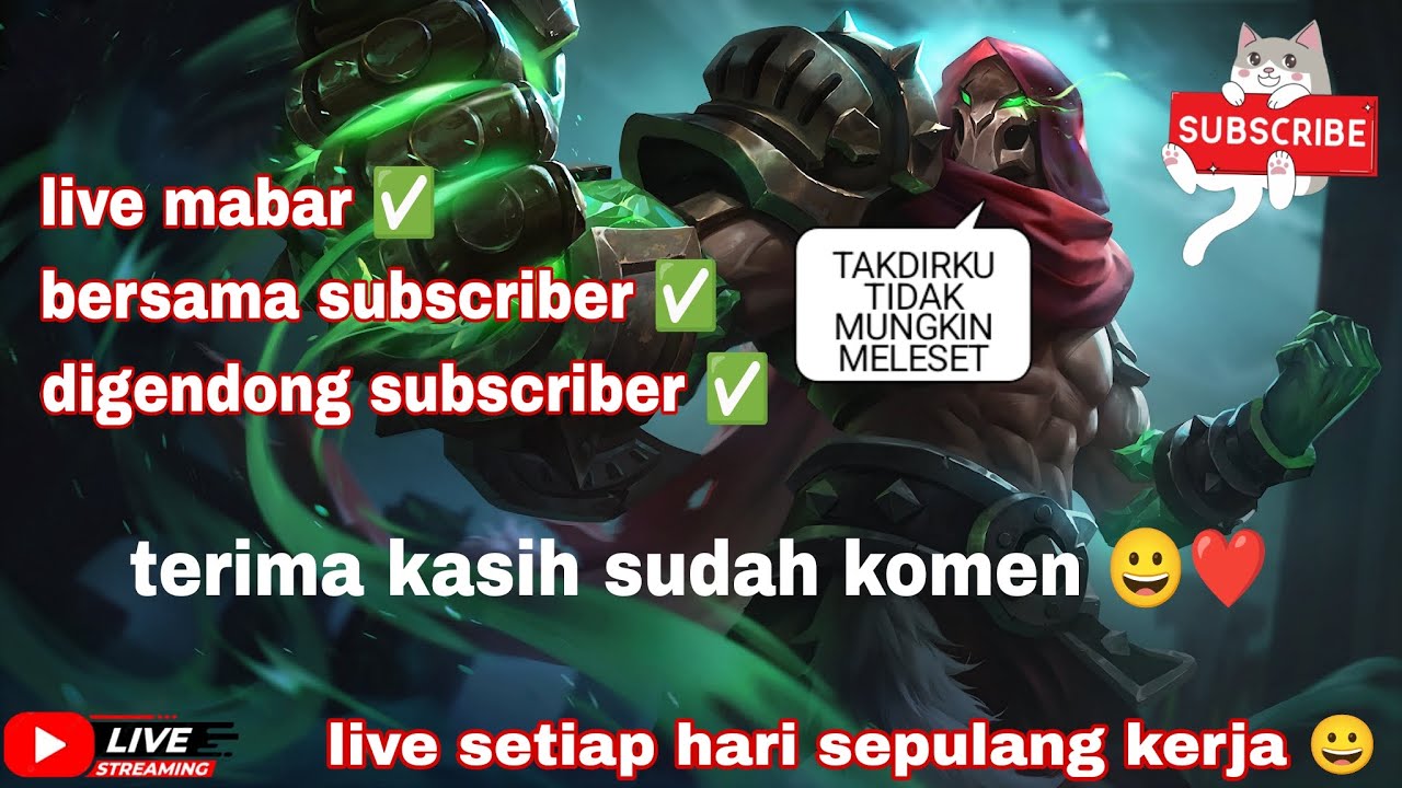 live ke 091 MABAR DIGENDONG SUBSCRIBER !!!