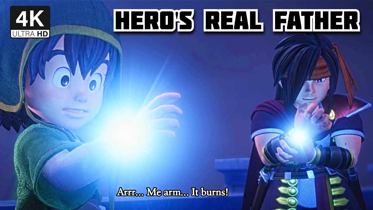 The Hero Meet His Real Father - Sharkeye - Cutscenes Dragon Quest VII Reimagined