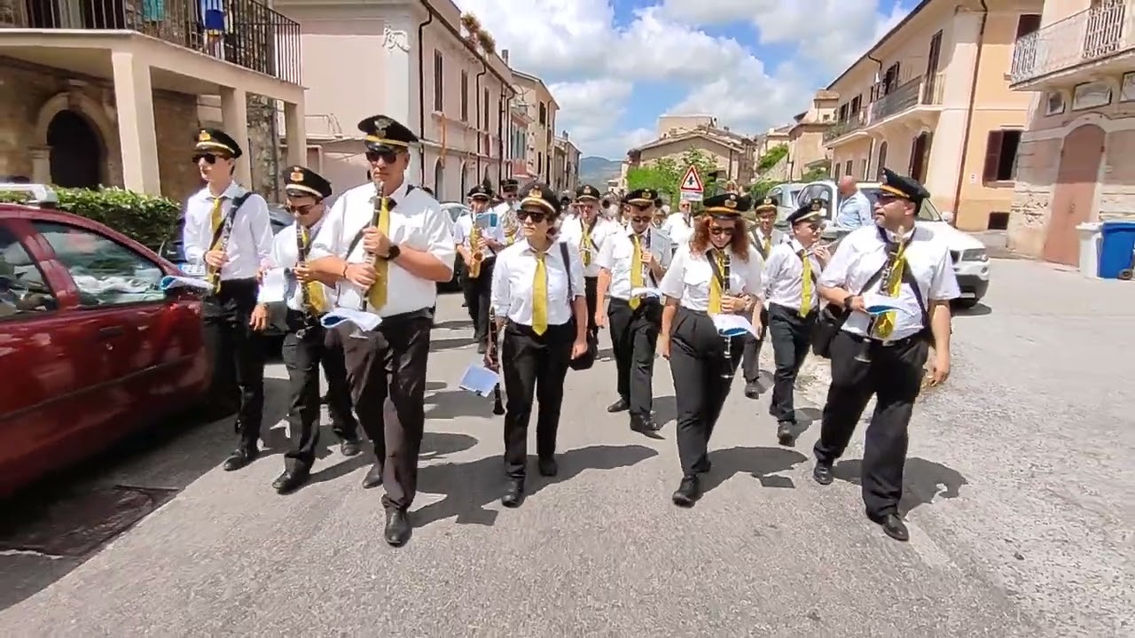 Marcia Regione Abruzzo Banda di Montescaglioso 7/8/23 S Donato V.Comino Festa Patronale