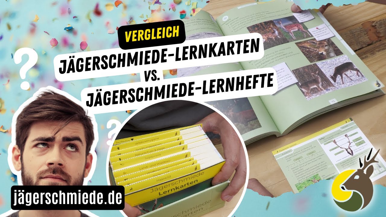 💡Vergleich: J&auml;gerschmiede-Lernkarten vs. J&auml;gerschmiede-Lernhefte