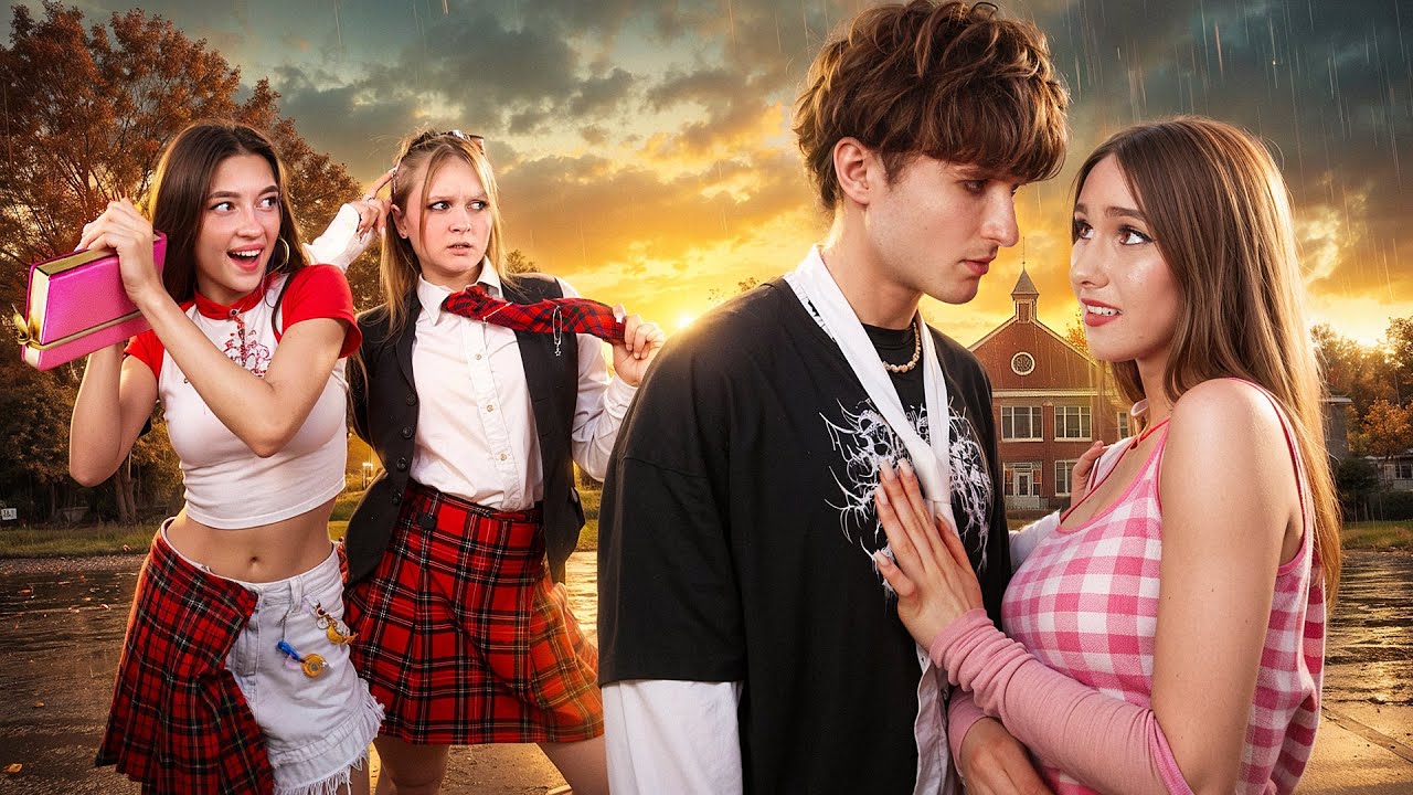 My Crush Protects Me At School! Soft Girl Getting Bullied at School