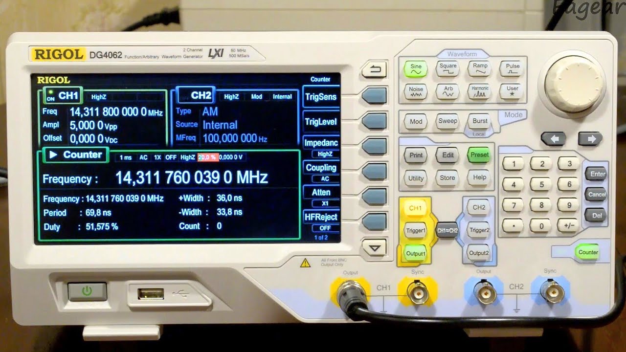 Обзор генератора сигналов Rigol DG4062 (DG4000)