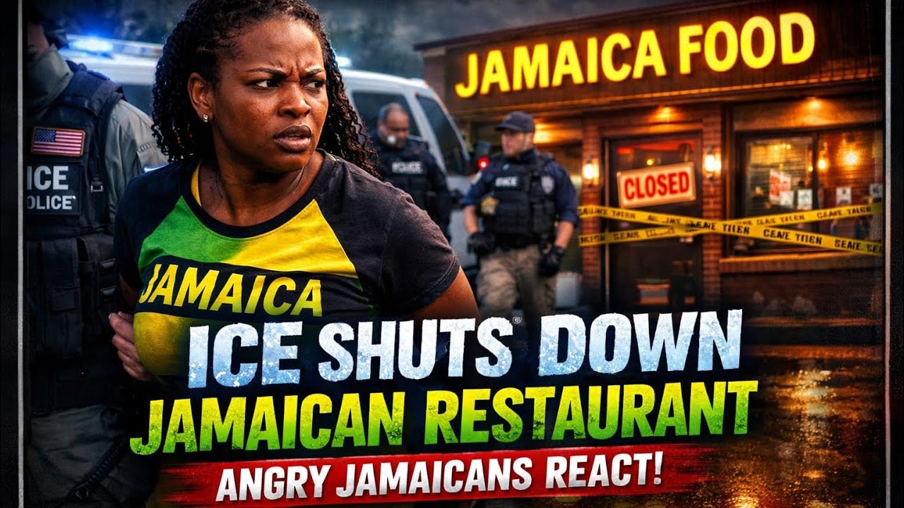 “OUTRAGE IN JAMAICA! Woman Arrested, Restaurant Shut Down by ICE – Locals Furious”