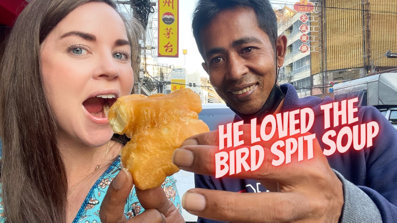 Bangkok STREET FOOD- She takes her Thai husband to Chinatown