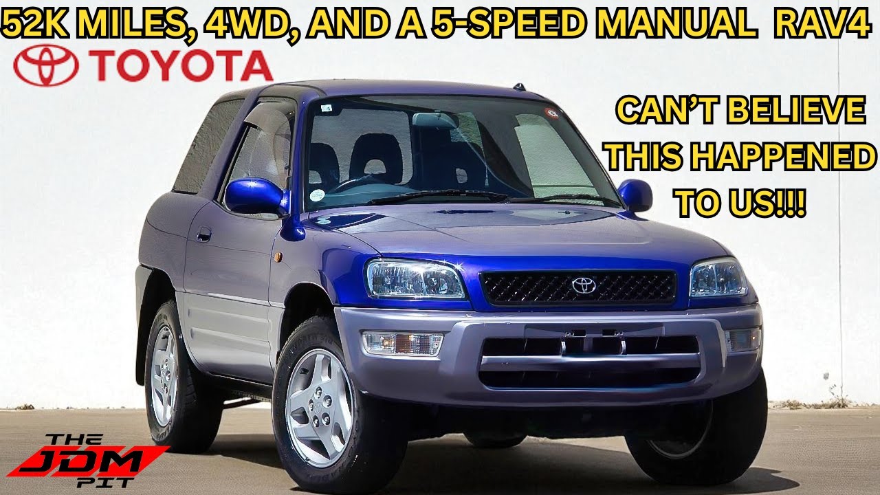 Насколько редок этот трехдверный Toyota Rav4 4WD 1998 года выпуска с механической коробкой переда...