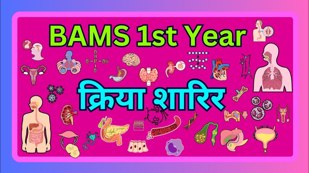 Bams 1st year , क्रिया शारिर , Syllabus  In Marathi Complete Guide.
