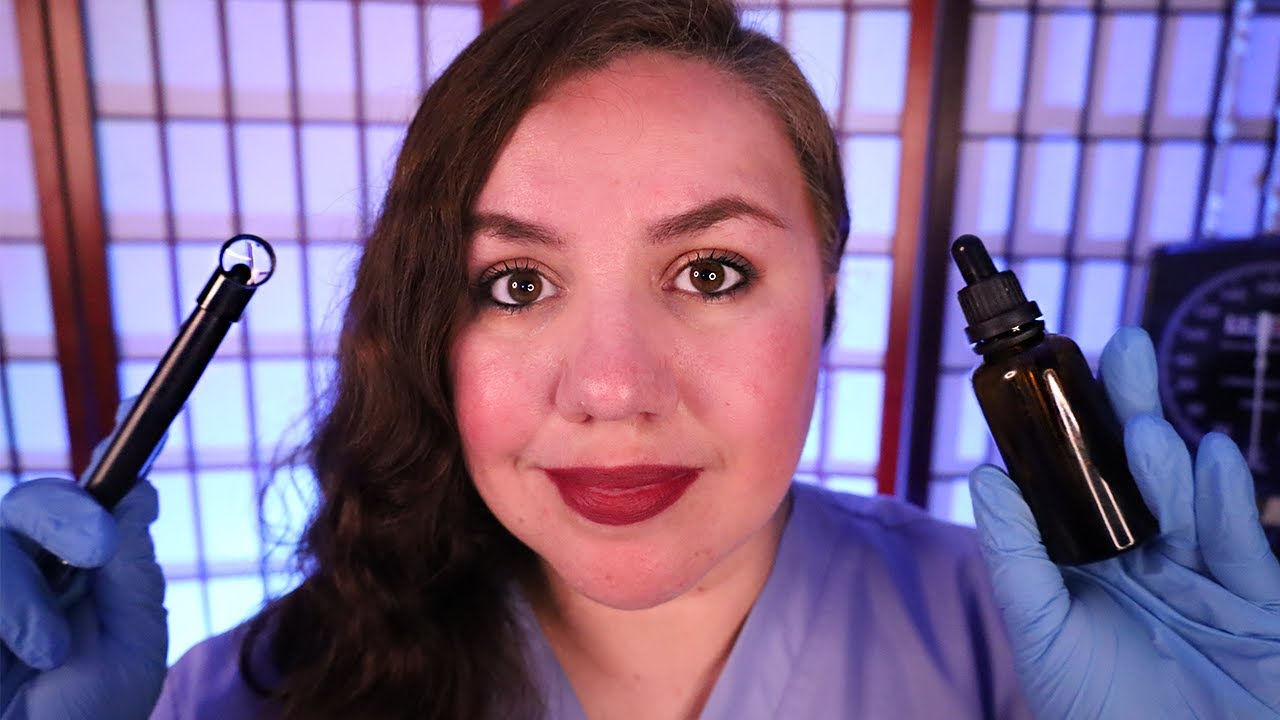 ASMR A Very Realistic Otoscope EAR CLEANING Roleplay / Typing & Ear Drops