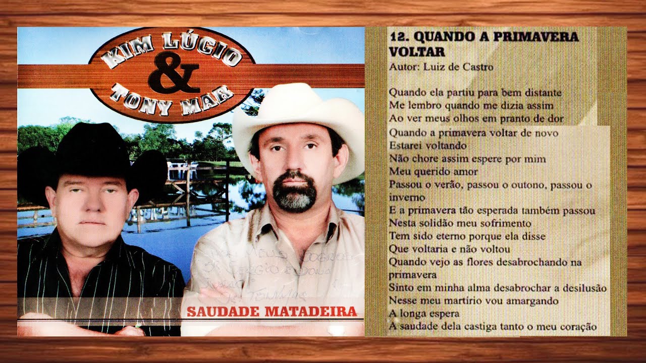 12 - Quando a Primavera Voltar - Kim Lúcio e Tonymar