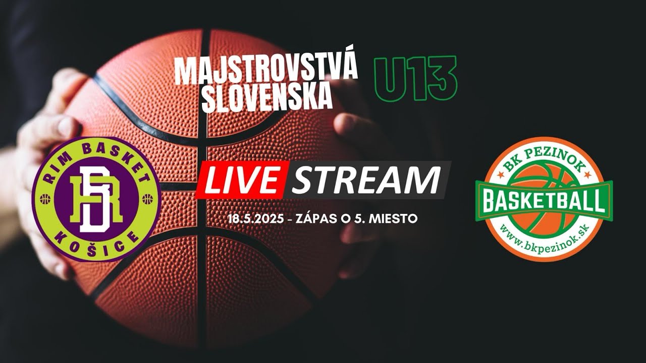 M-SR U13 - RIM BASKET KOŠICE : BK PEZINOK A 64:69