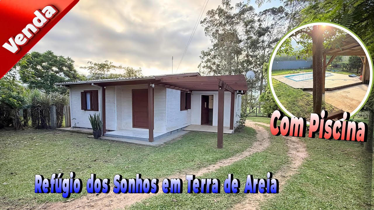 REFÚGIO DOS SONHOS CHÁCARA EM TERRA DE AREIA-RS. COM PISCINA, GALPÃO E DIVERSAS FRUTÍFERAS R$370 mil