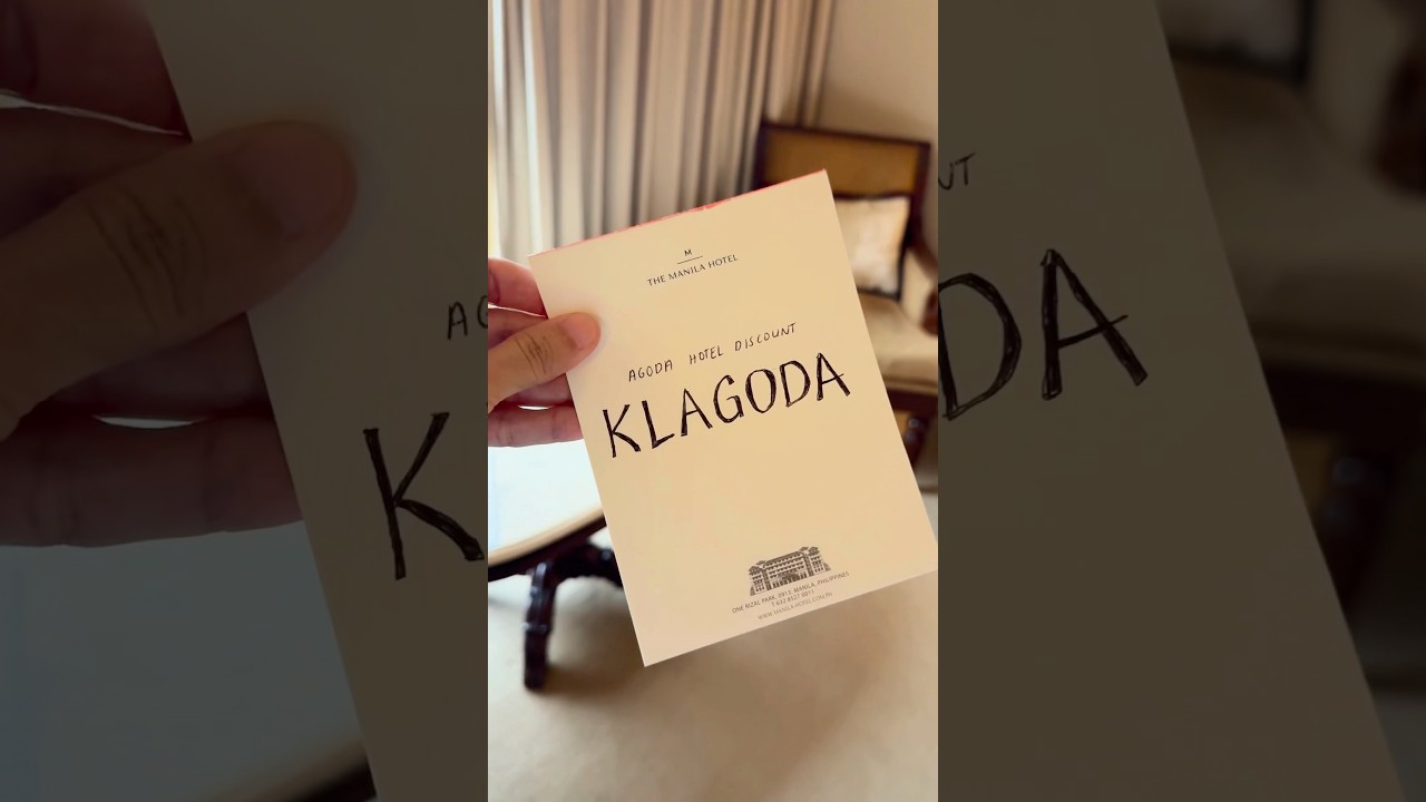 Inside a the manila hotel room. 