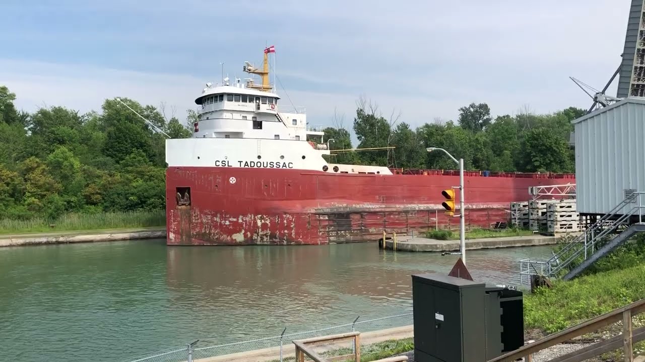 Canadian Classic CSL Tadoussac Downbound in the Welland Canal