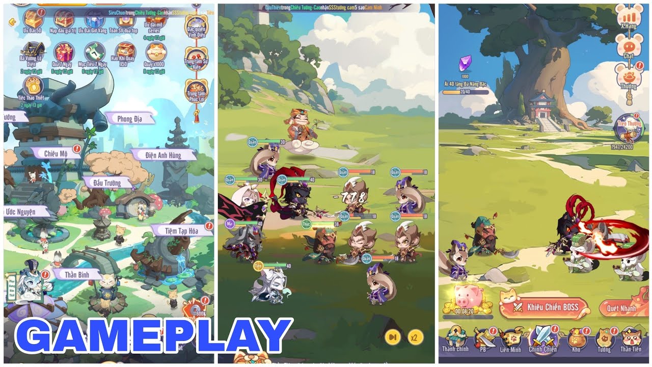 Pet Samkok - B&aacute;o Thủ 3Q Gameplay - Android iOS Download