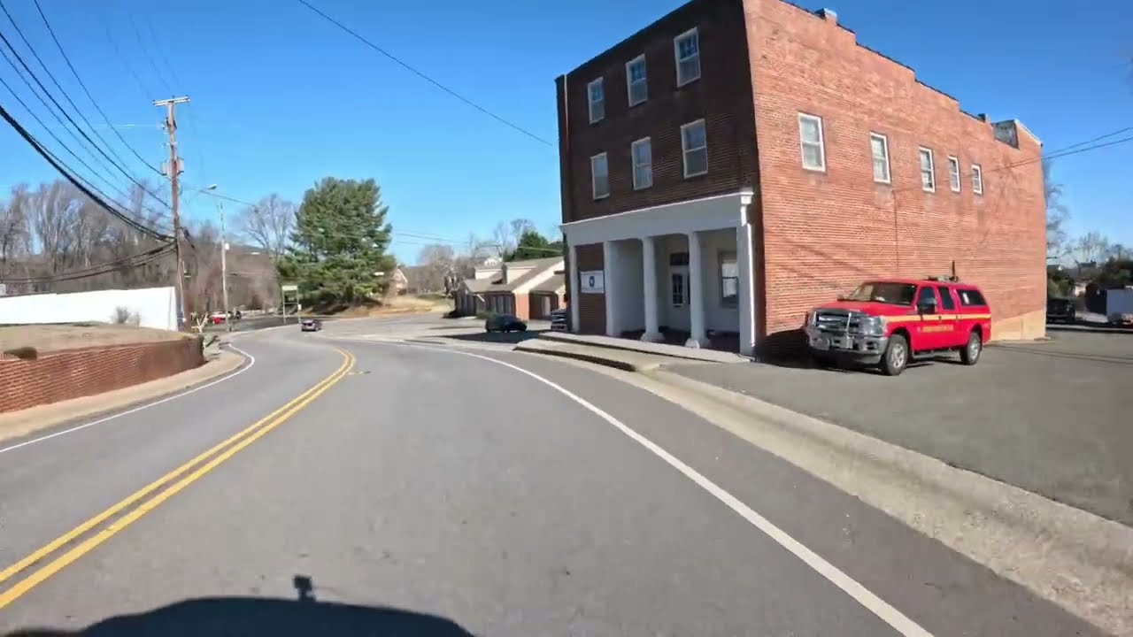 Virginia Driving - Stuart Virginia to Patrick Springs Virginia - Winter