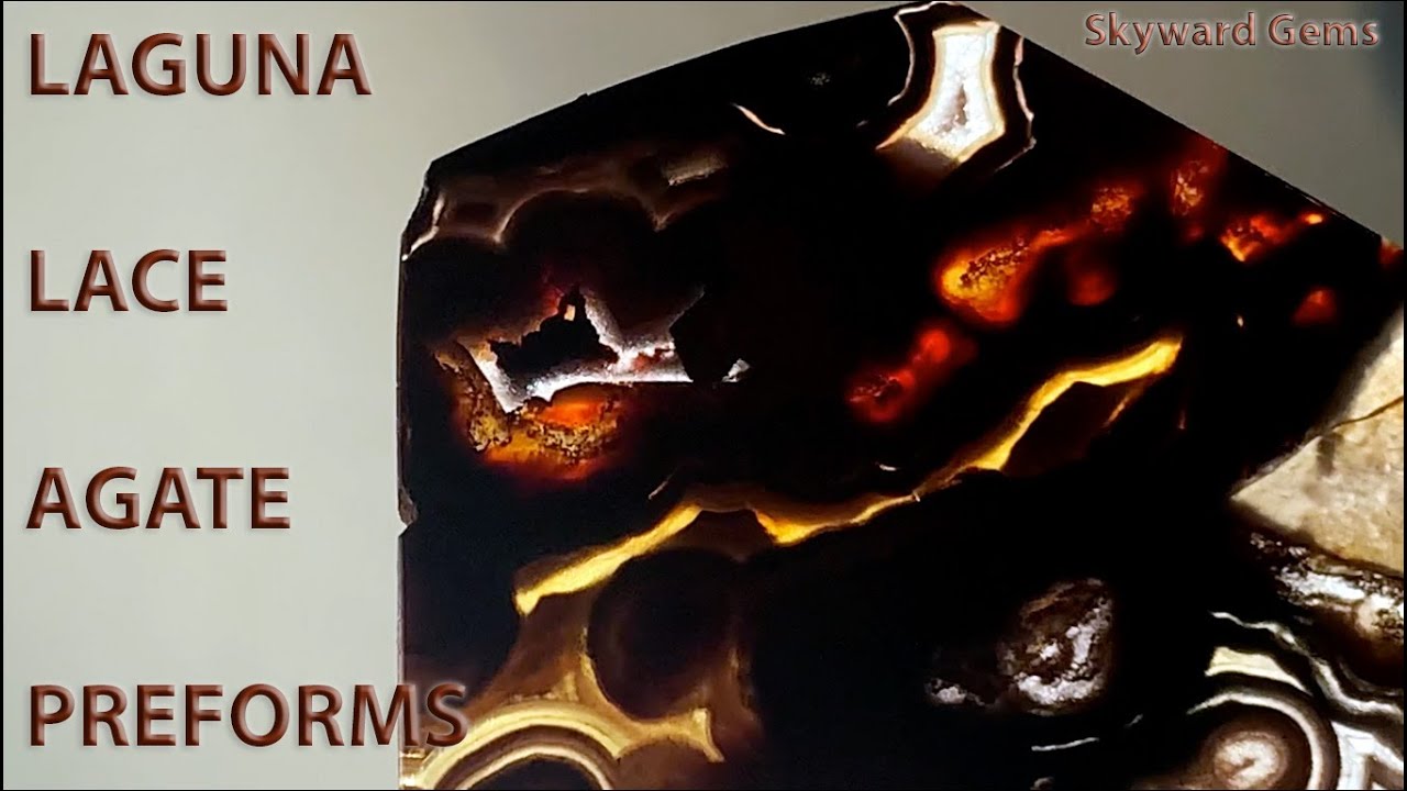 LAGUNA LACE AGATE PREFORMS - Martian Pyramids in Agate! Overview of Gemstone Patterns, Rockhounding