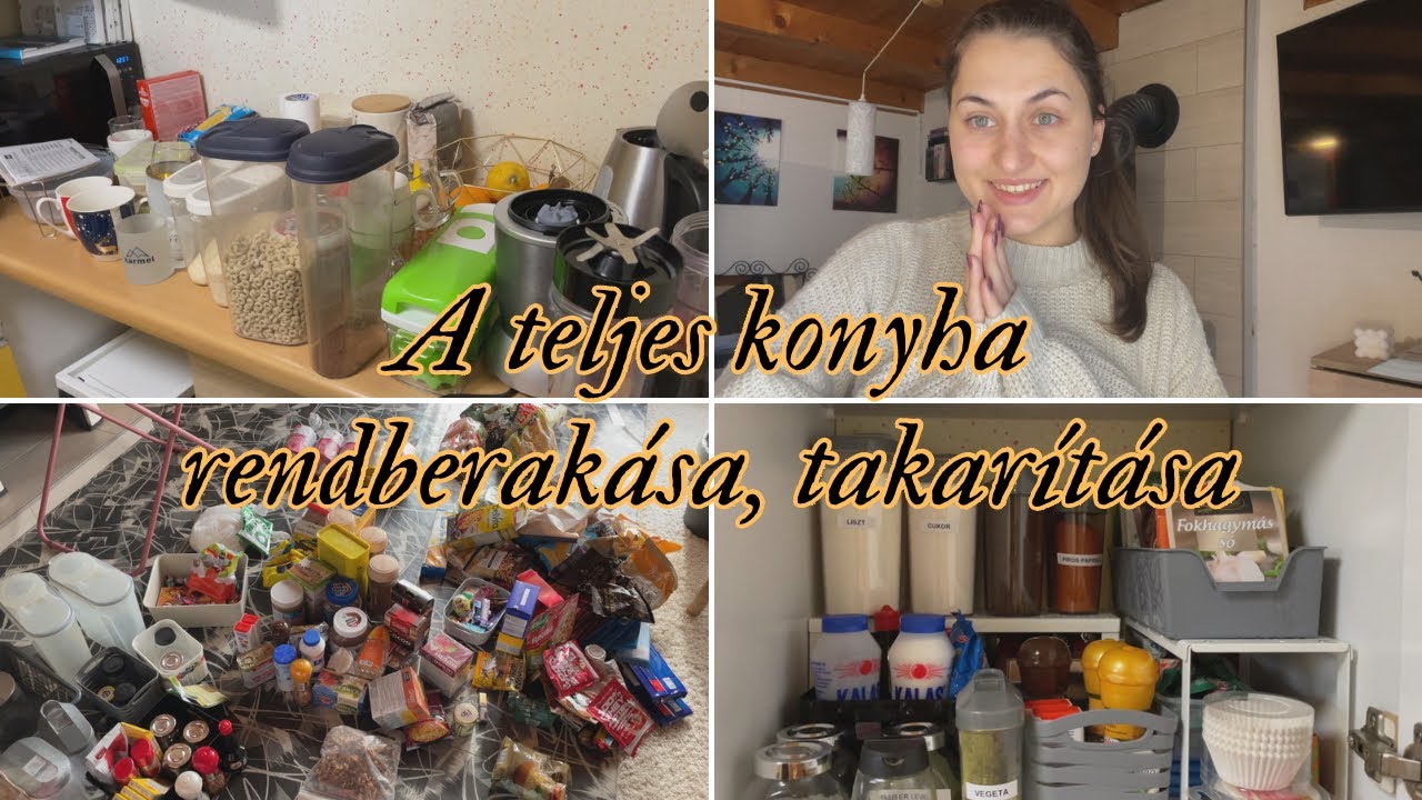 TELJES konyha rendszerezés, szelektálás