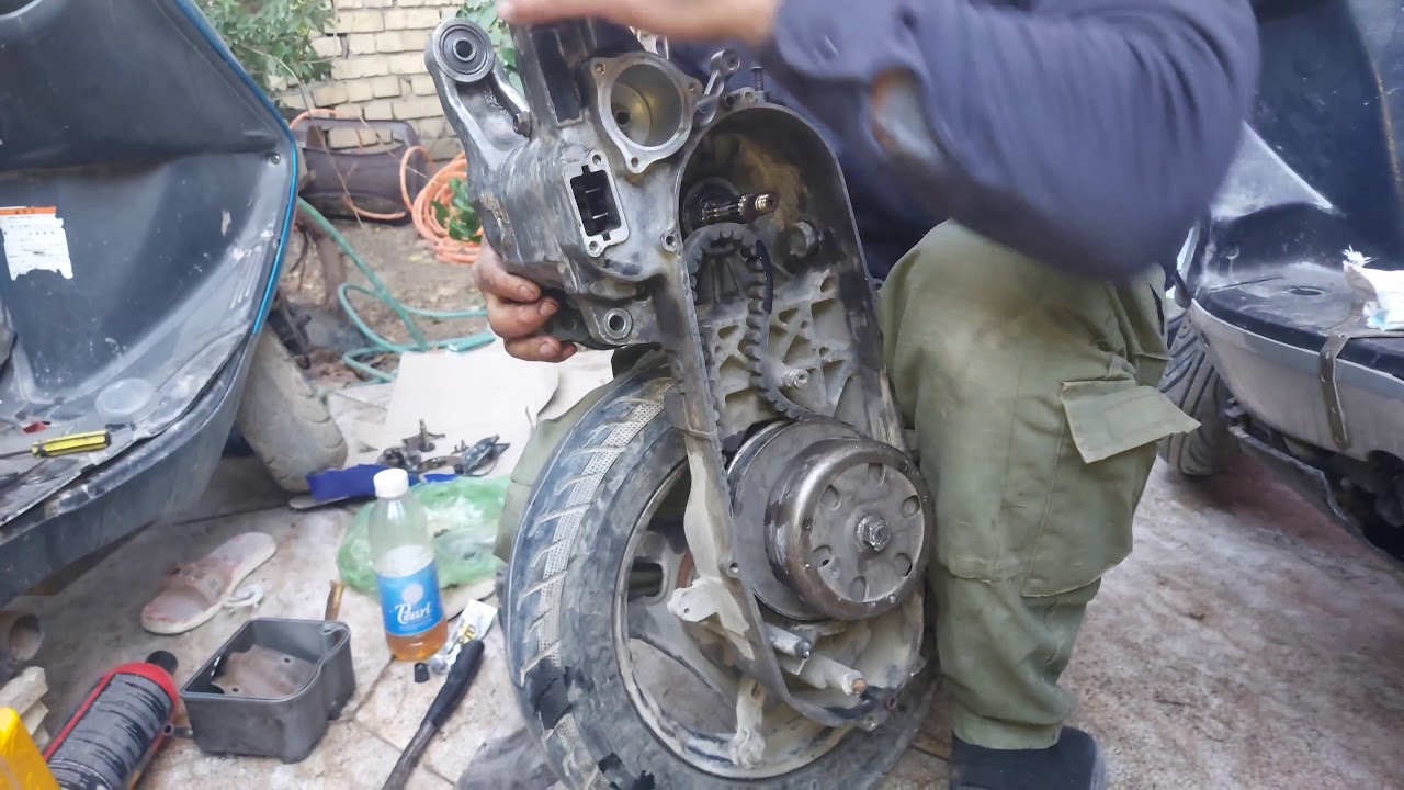 تجفيت كامل دراجة ادرس 125vواسرار رهيبة ومعلومات نادرة وتبديل الكرنك الجزاء الاول