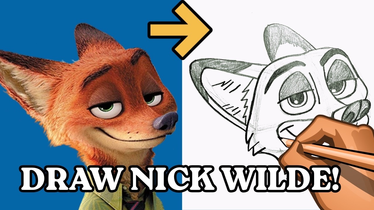 How to Draw Nick Wilde (Disney’s Zootopia)