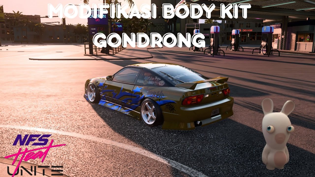 MODIFIKASI BODY KIT GONDRONG NISSAN 180SX | NEED FOR SPEED HEAT PROJECT UNITE INDONESIA